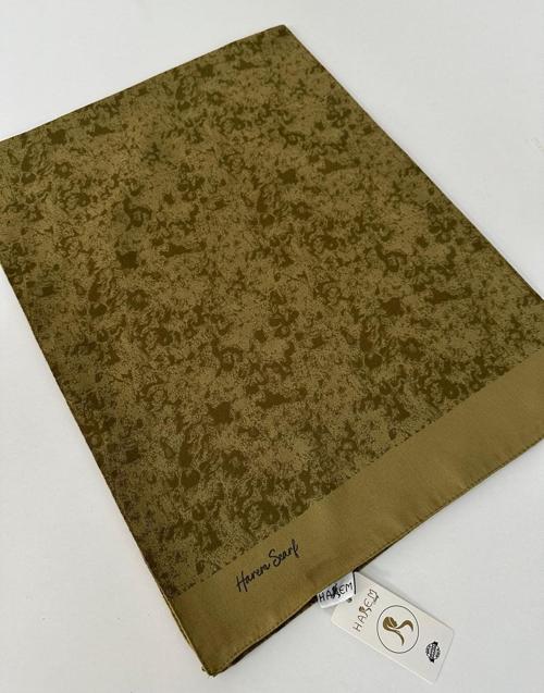 Desenli Pamuk Gold Silvia Oksit Şal HFW0312