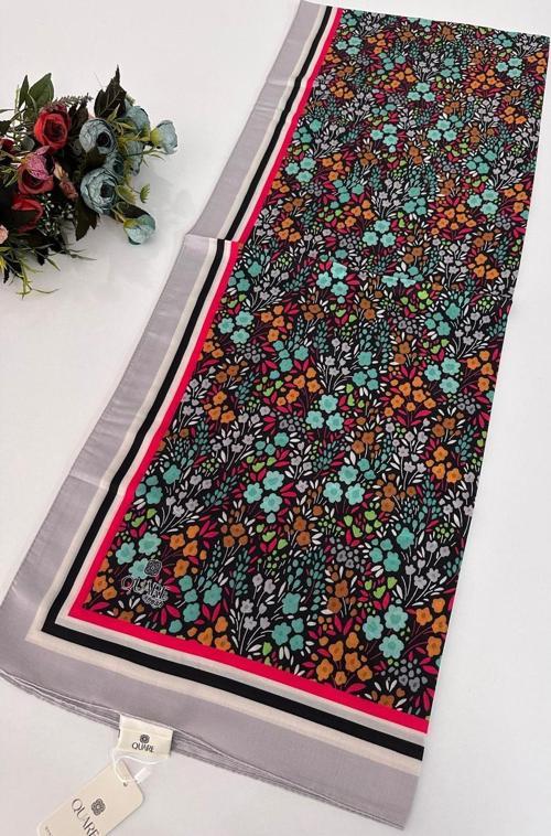 Quare Soft Pamuklu Desenli Şal LDSQ1402