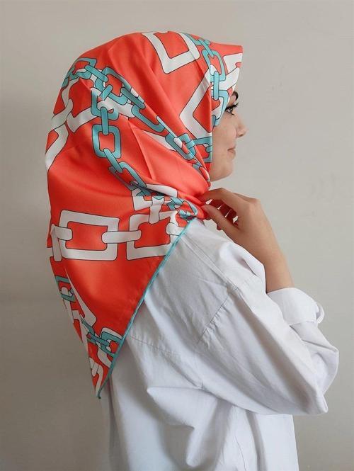 Coco Dijital Twill Eşarp DJ2108
