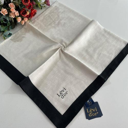 Premium Monogram Eşarp Krem-Siyah GX0224