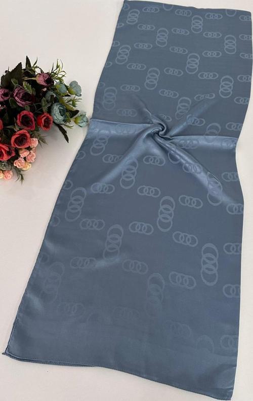 Halka Desen Jakar Şal Soft Mavi JSL1407