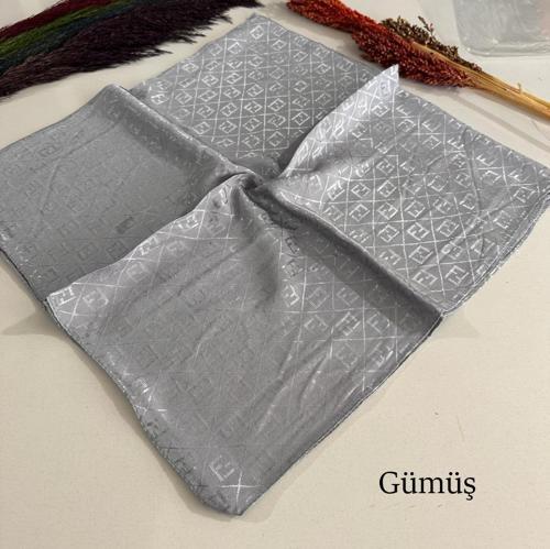 F Desen İtalyan İpeksi jakar Eşarp JPZ0210