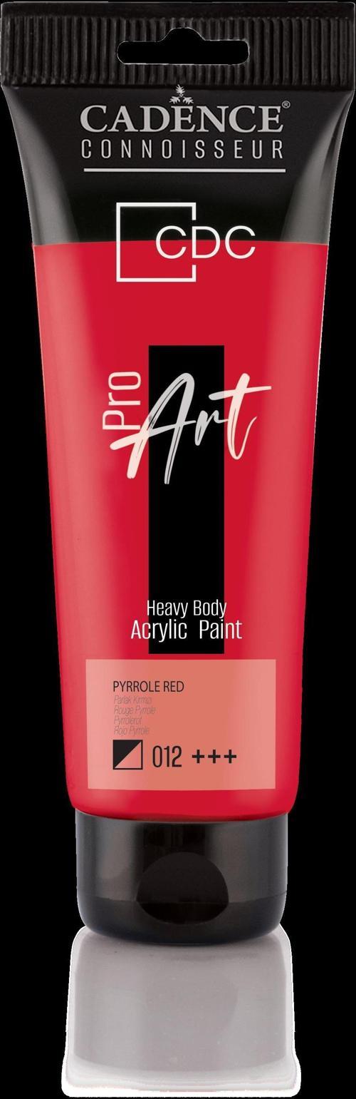 PROART HEAVY BODY AKRİLİK BOYA PR-012 PARLAK KIRMIZI 120 ml