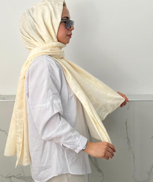 Locella Jakar Şal Krem JSL1118
