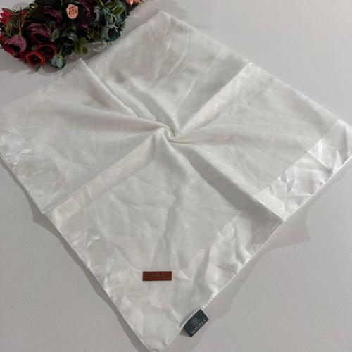 Lento Eşarp Geometrik Desen Beyaz LNT0328