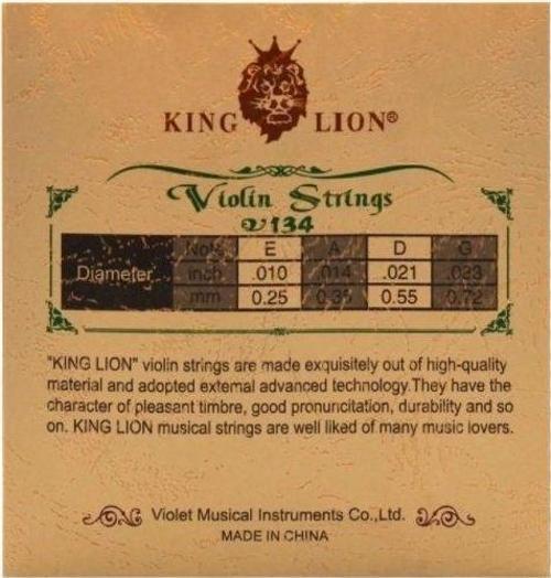 Kinglion V134 Takım Keman Teli 0.25-0.72 Nikel Alaşımlı Çelik Çek