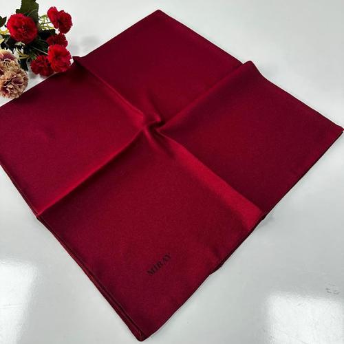 Düz Kristal Krep Eşarp Bordo LTA0603