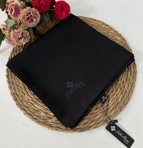 Düz Renk Twill Eşarp Siyah LTH0201