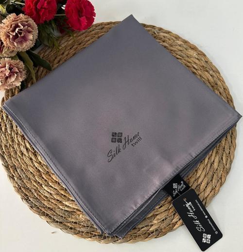Düz Renk Twill Eşarp Koyu Gri LTH0210