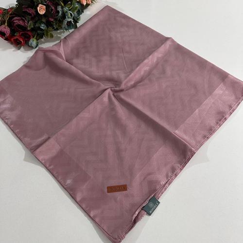 Lento Eşarp Geometrik Desen Pudra LNT0324