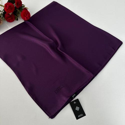Düz Kristal Eşarp Mor LTA0408