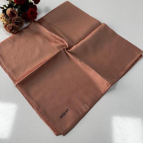 Düz Kristal Eşarp Şeftali LTA0506