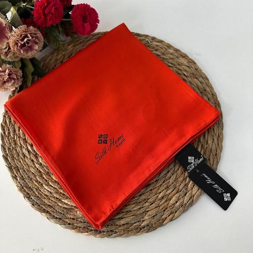 Düz Renk Twill Eşarp Turuncu LTH0224