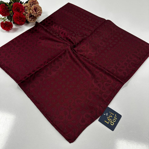 Kristal Jakar Pamuk Eşarp Bordo JPR0111