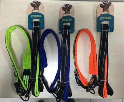 Yumuşak Doku Büyük Köpek Boyun Takım Tasması Truncu-Mavi-Yeşil