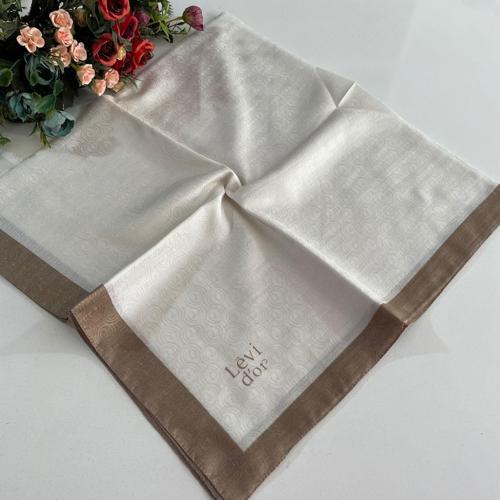 Premium Monogram Eşarp Krem-Moka GX0208