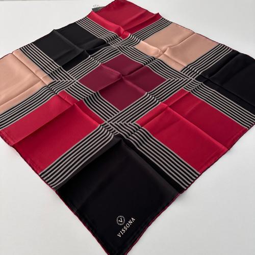 Twill İpek Eşarp Bordo IPK4102