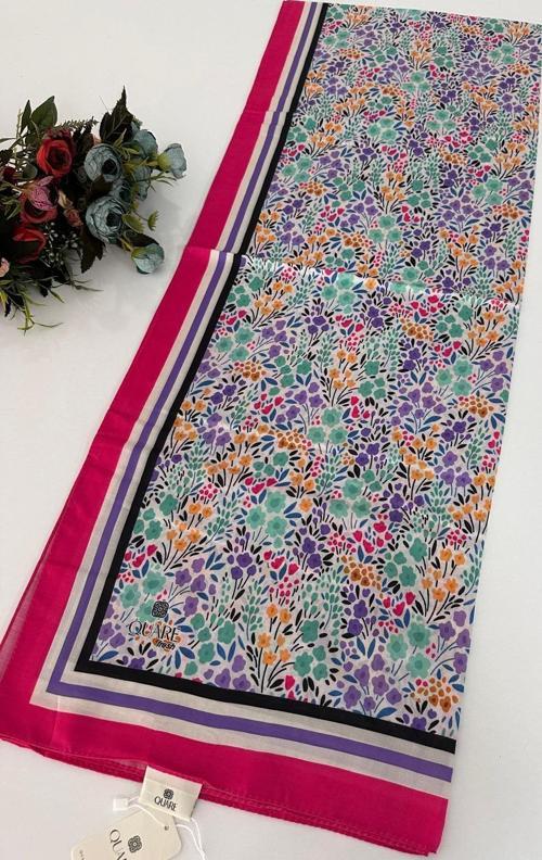 Quare Soft Pamuklu Desenli Şal LDSQ1407