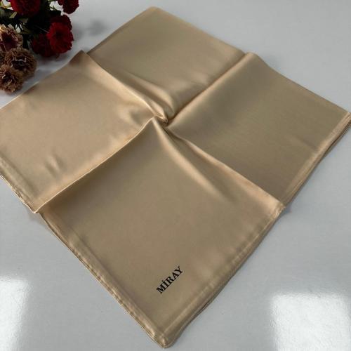 Düz Kristal Eşarp Krem LTA0517