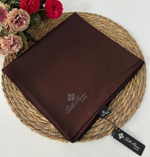 Düz Renk Twill Eşarp Acı Kahve LTH0203