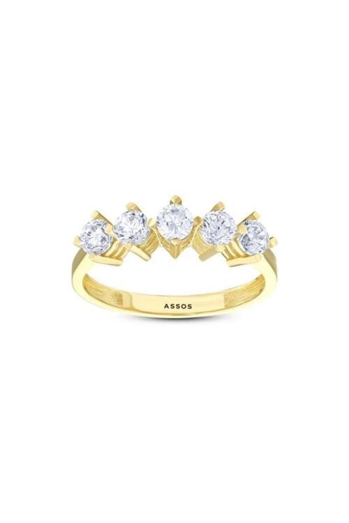Altın Beştaş Yüzük - 14k - 2.63gr