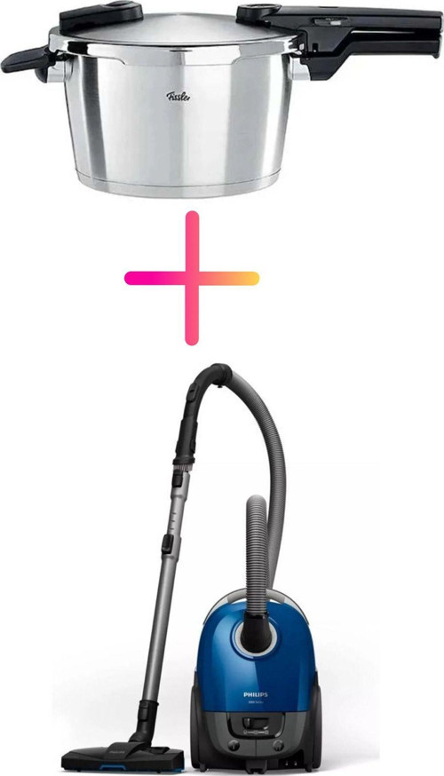 Xd3110/09 Toz Torbalı Elektrikli Süpürge + Fissler Vitaquick Premium Black 4.5 Litre