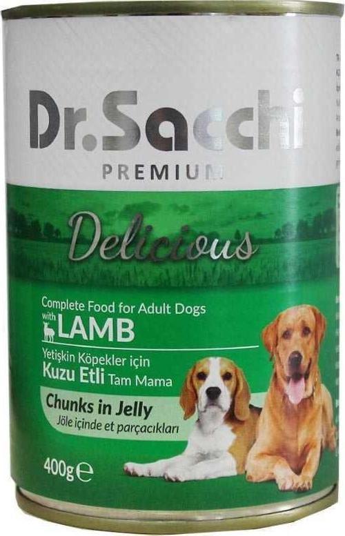 Dr.Sacchi Kuzu Etli Köpek Konservesi 400 Gr