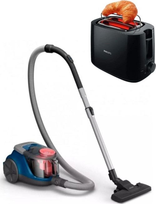 Xb2123/09 Toz Torbasız Süpürge Ve Hd2581/90 Ekmek Kızartma Makinesi Seti