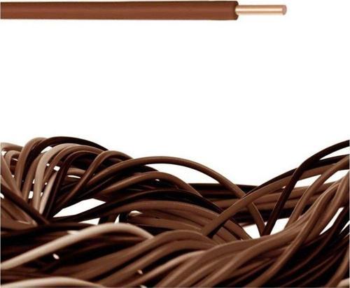 1.5 Mm Nya Tek Damar %100 Bakır Kablo Kahverengi 20 Metre