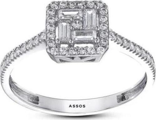 Baget Taşlı Altın Yüzük - 14k - 2.06gr
