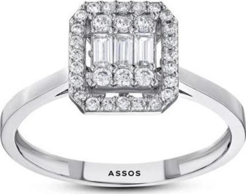Baget Taşlı Altın Yüzük - 14k - 2.06gr