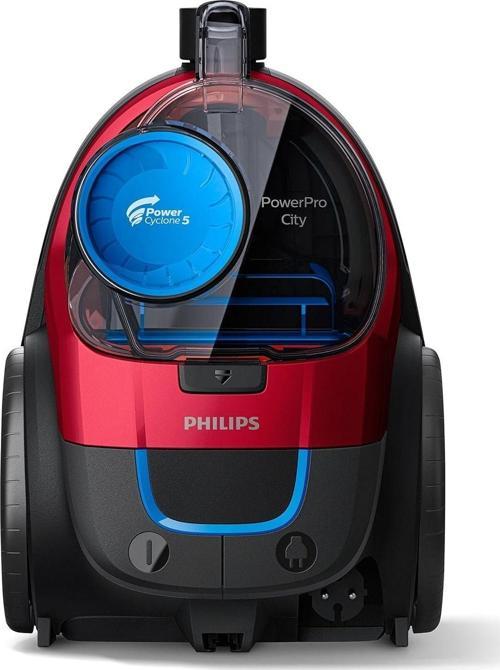 Powerpro City Powercyclone 5 Torbasız Elektrikli Süpürge, Büküm Kırmızı