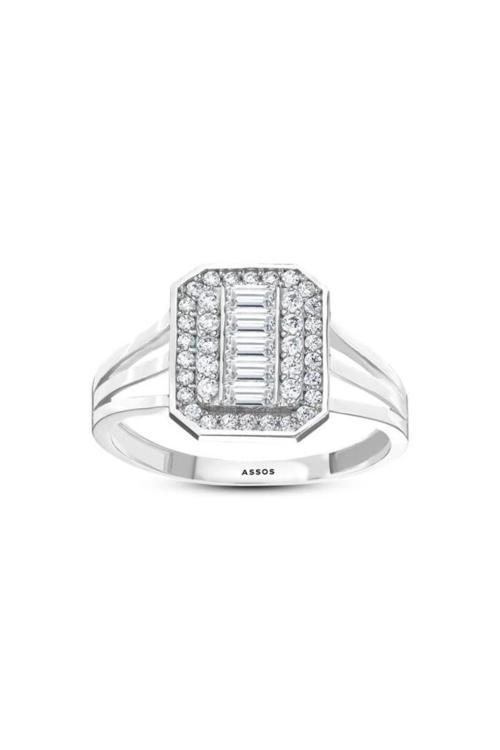 Baget Taşlı Altın Yüzük - 14k - 2.28gr
