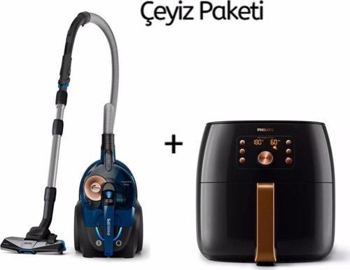 Powerpro Max Toz Torbasız Süpürge + Premium Aile Boyu Airfryer Xxl Fritöz