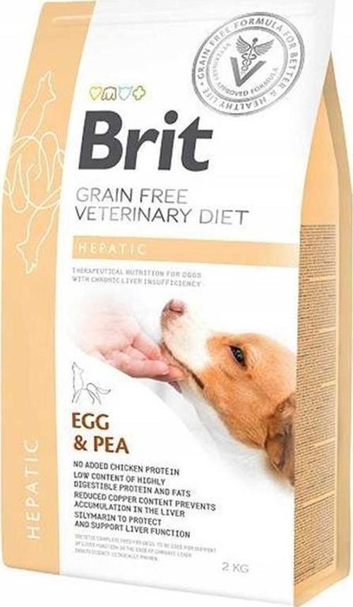 Brit Veterinary Diet Hepatic Karaciğer Yetmezliği olan Köpekler için Tahılsız Köpek Maması 2 kg