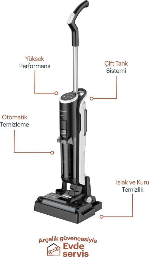 Islak & Kuru Dik Şarjlı Süpürge