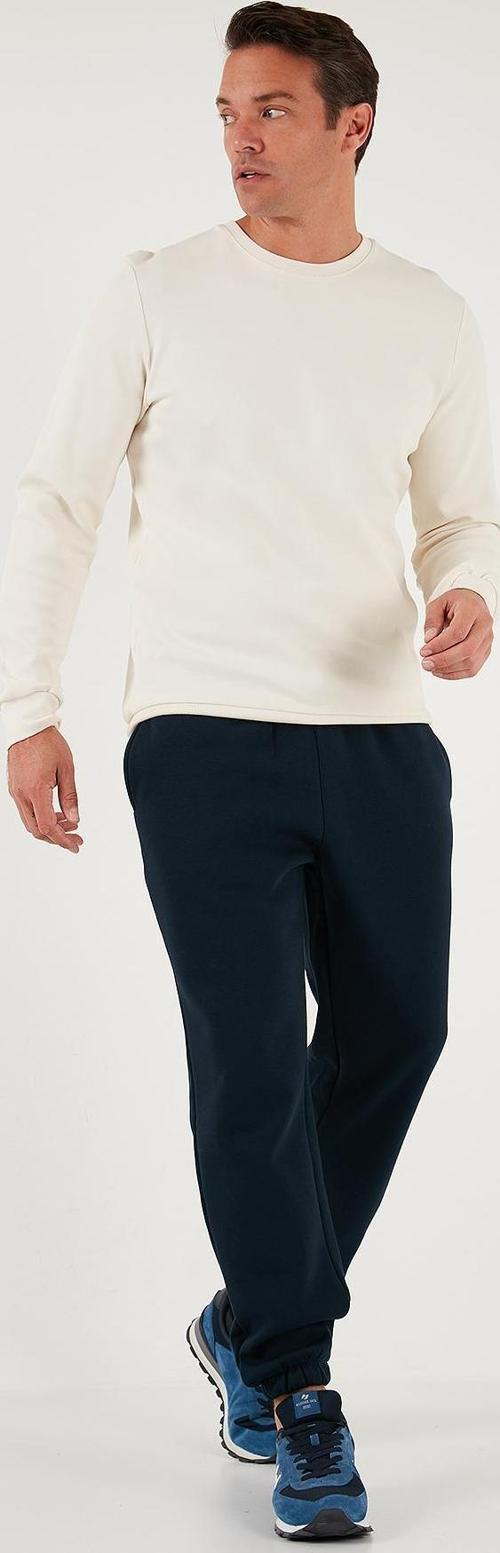Pamuklu Regular Fit Normal Bel Lastikli Paça Cepli Erkek Eşofman Altı 59080153W4 KOYU LACİVERT