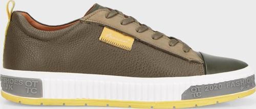 Hakiki Deri Sneaker Erkek Ayakkabı 15215076H1 HAKİ