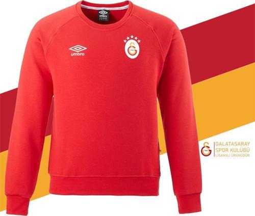 Orijinal Lisanslı Umbro Sıfır Yaka 5 Yıldızlı Sweat Kırmızı