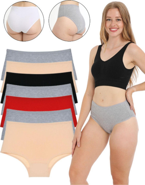 Kadın Bato Yüksek Bel Soft Renkli Seven Day Külot 7'li Paket