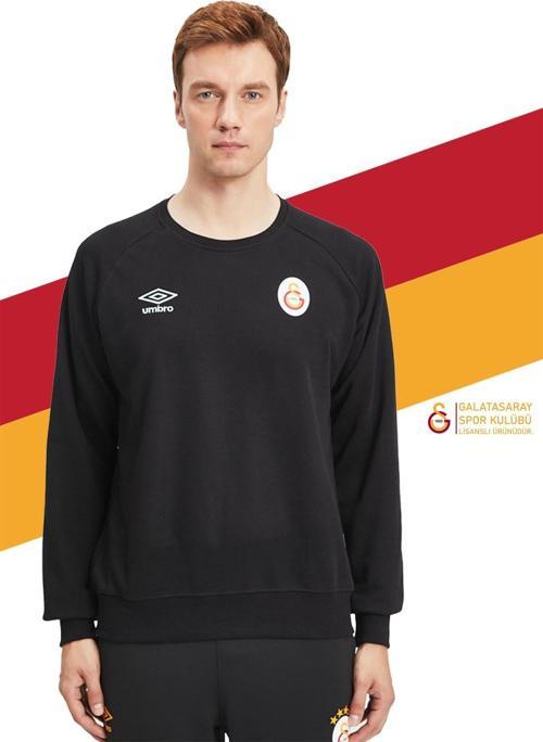 Orijinal Lisanslı Sıfır Yaka Siyah Sweat