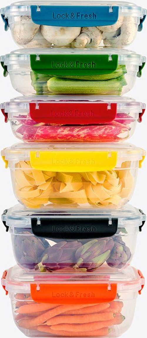 Master Smart Saklama Kabı Seti – 3X0.975L + 3X1.4L – Bpa İçermez – 6 Parça - Premium Plastik