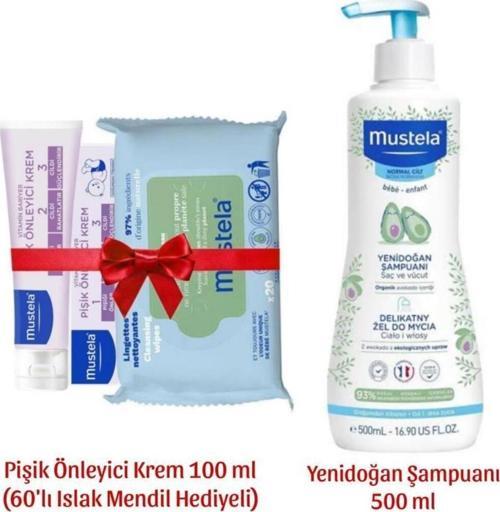 Yenidoğan Şampuanı 500 Ml + Pişik Önleyici Krem 100 Ml Islak Mendil