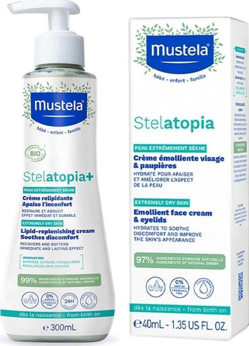 Stelatopia Lipit Yenileyici Krem 300 Ml Stelatopia Emollient Face Cream Yüz Kremi 40 Ml