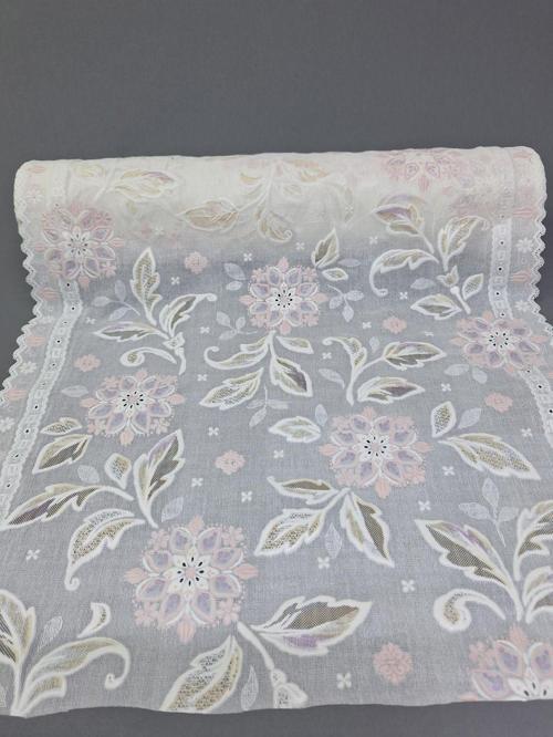 Pvc Küpür Dantel Raf Ve Dolap Örtüsü Runner  (Pembe)