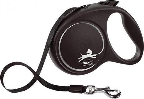 Black Design Şerit Otomatik Gezdirme Tasması Siyah (M) 5M