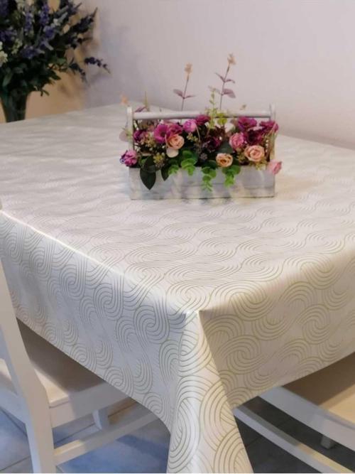 Elyaflı Pvc Muşamba - Desenli Silinebilir Masa Örtüsü