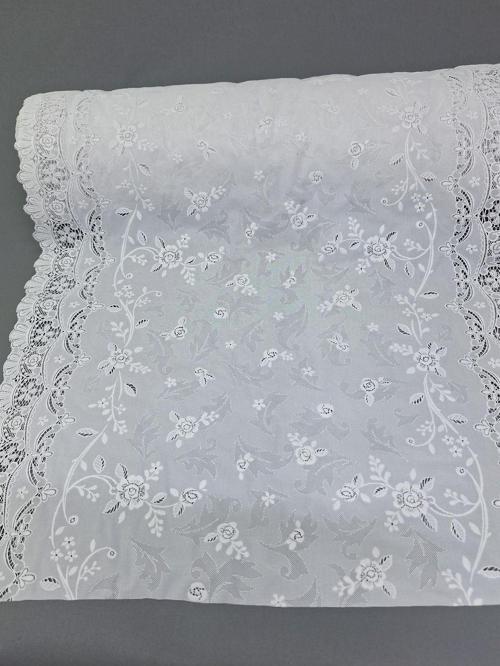 Pvc Küpür Dantel Raf Ve Dolap Örtüsü Runner  (Beyaz)