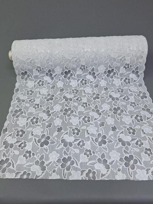 Pvc Küpür Dantel Raf Ve Dolap Örtüsü Runner  Beyaz