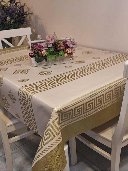 Elyaflı Pvc Muşamba - Desenli Silinebilir Masa Örtüsü